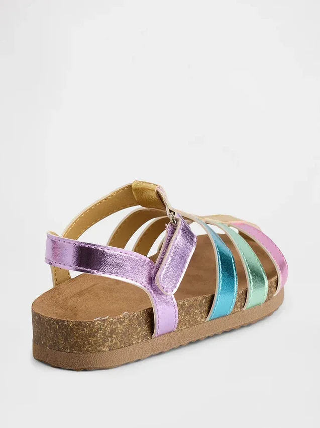 Metallic-Fischersandalen für Kleinkinder