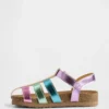 Metallic-Fischersandalen für Kleinkinder