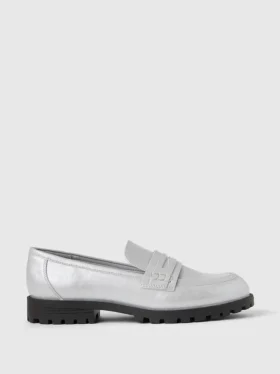 Metallic-Loafer für Kinder