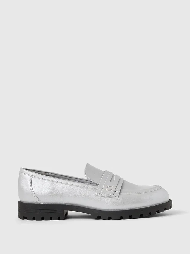 Metallic-Loafer für Kinder