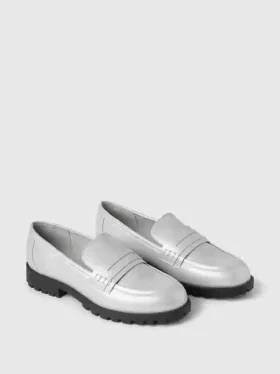 Metallic-Loafer für Kinder