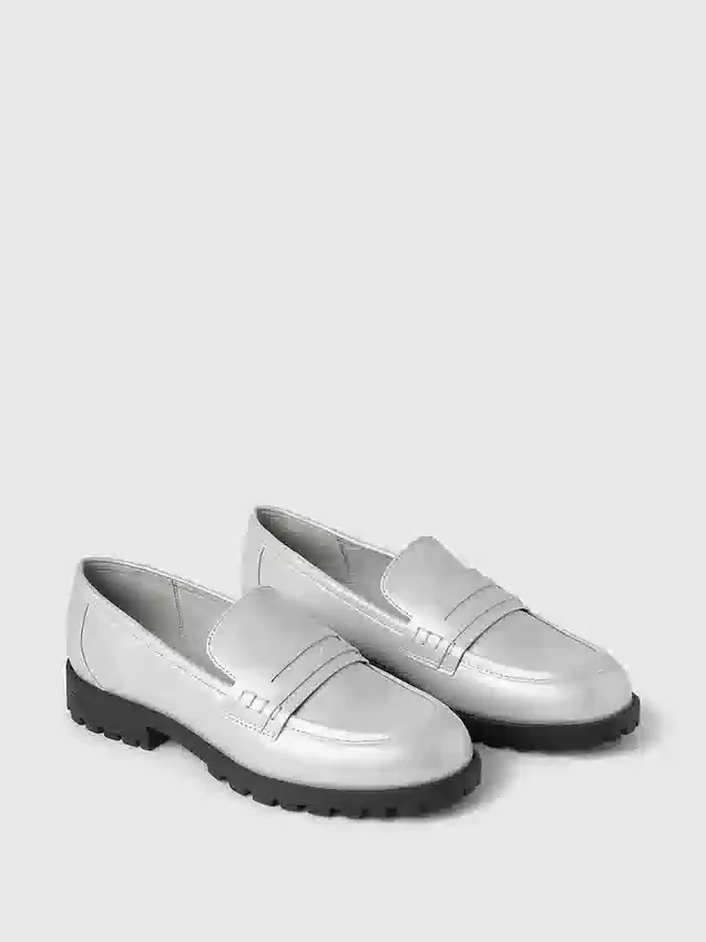 Metallic-Loafer für Kinder