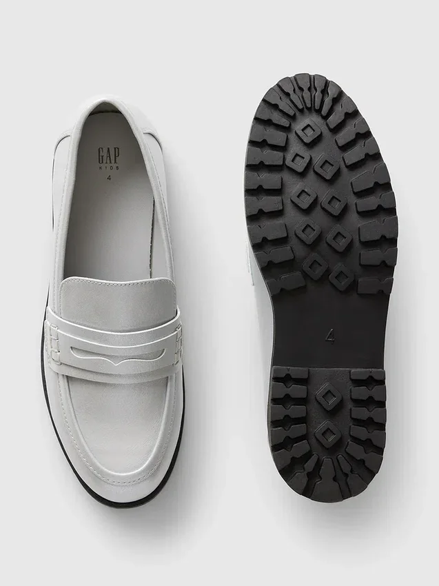 Metallic-Loafer für Kinder