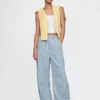 Mid-Rise-Jeans „Easy Horseshoe“ aus ultraweichem Denim mit Streifen