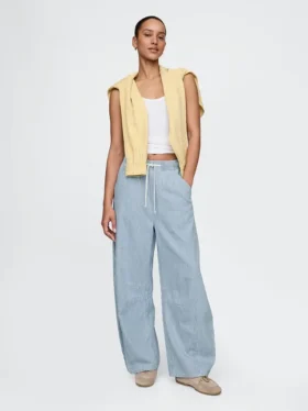 Mid-Rise-Jeans „Easy Horseshoe“ aus ultraweichem Denim mit Streifen