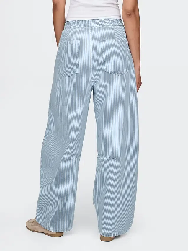 Mid-Rise-Jeans „Easy Horseshoe“ aus ultraweichem Denim mit Streifen
