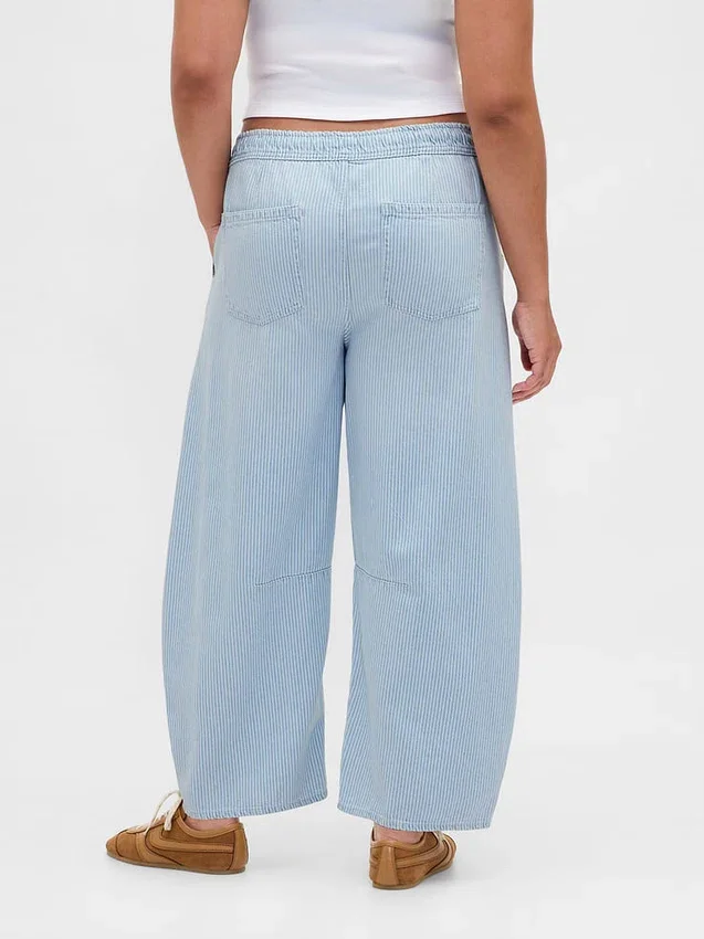 Mid-Rise-Jeans „Easy Horseshoe“ aus ultraweichem Denim mit Streifen