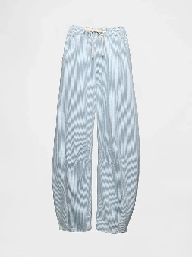 Mid-Rise-Jeans „Easy Horseshoe“ aus ultraweichem Denim mit Streifen