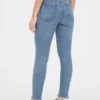 Mid-Rise-Jeans im Distressed-Look, True Skinny, Knöchellang