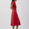 Midi-Hemdkleid aus Leinenmischung