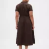 Midi-Hemdkleid aus Leinenmischung