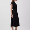 Midi-Hemdkleid aus Popeline mit tailliertem Schnitt