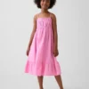 Midi-Kleid aus Baumwollgaze für Kinder