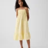 Midi-Kleid aus Baumwollgaze für Kinder