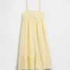 Midi-Kleid aus Baumwollgaze für Kinder