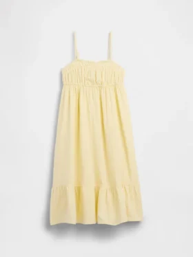 Midi-Kleid aus Baumwollgaze für Kinder