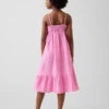 Midi-Kleid aus Baumwollgaze für Kinder
