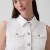 Midi-Kleid aus Denim mit Bindegürtel