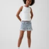 Midi-Shorts aus Denim mit Streifen für Kinder