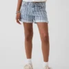 Midi-Shorts aus Denim mit Streifen für Kinder