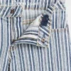 Midi-Shorts aus Denim mit Streifen für Kinder