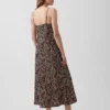 Midi-Slip-Kleid mit Zebra-Print