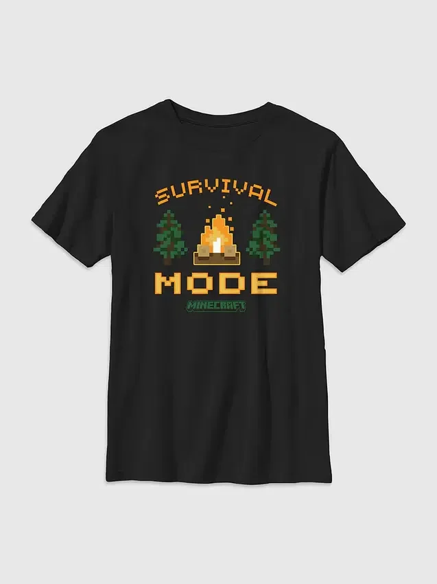 Minecraft-T-Shirt für Kinder im Survival-Modus