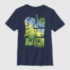Minecraft-T-Shirt für Kinder mit Grafik „Steve und Alex gegen die Mobs“