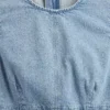 Mini-Etuikleid aus Denim