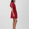 Mini-Hemdkleid aus Leinenmischung mit tailliertem Schnitt