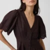 Mini-Hemdkleid aus Leinenmischung mit tailliertem Schnitt