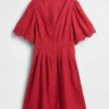 Mini-Hemdkleid aus Leinenmischung mit tailliertem Schnitt