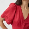 Mini-Hemdkleid aus Leinenmischung mit tailliertem Schnitt