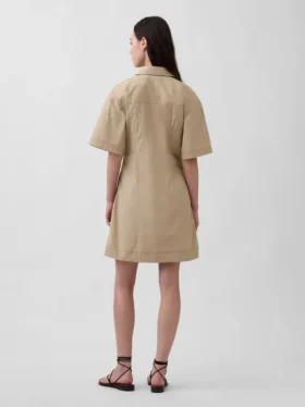Mini-Hemdkleid aus Popeline