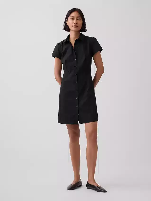 Mini-Hemdkleid mit Empire-Taille