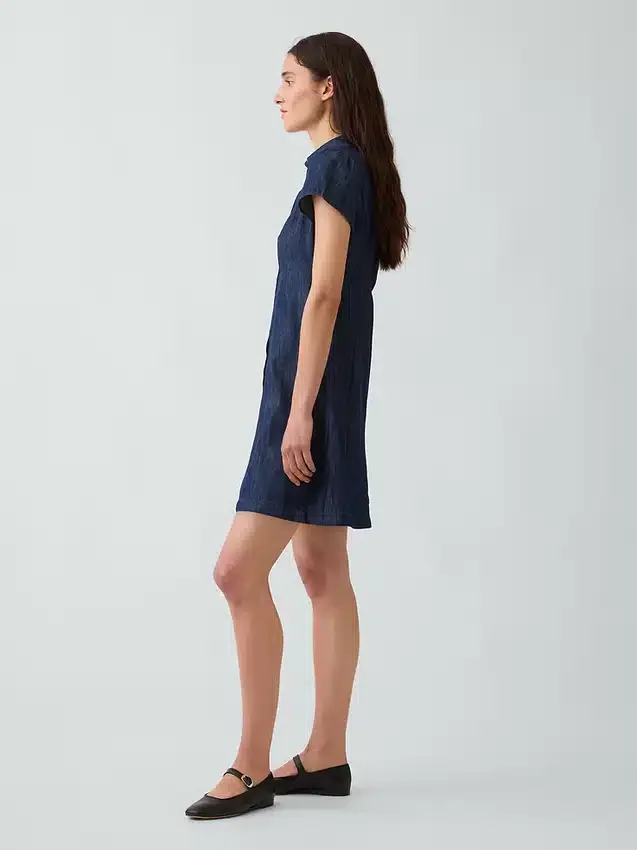 Mini-Hemdkleid mit Empire-Taille