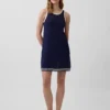 Mini-Kleid aus 100 % Baumwolle, gehäkelt