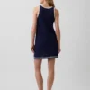 Mini-Kleid aus 100 % Baumwolle, gehäkelt