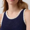 Mini-Kleid aus 100 % Baumwolle, gehäkelt