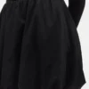 Mini-Kleid aus verschiedenen Materialien mit Bubble-Schnitt