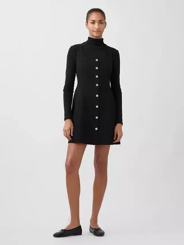 Mini-Kleid mit Bistretch-Nähten
