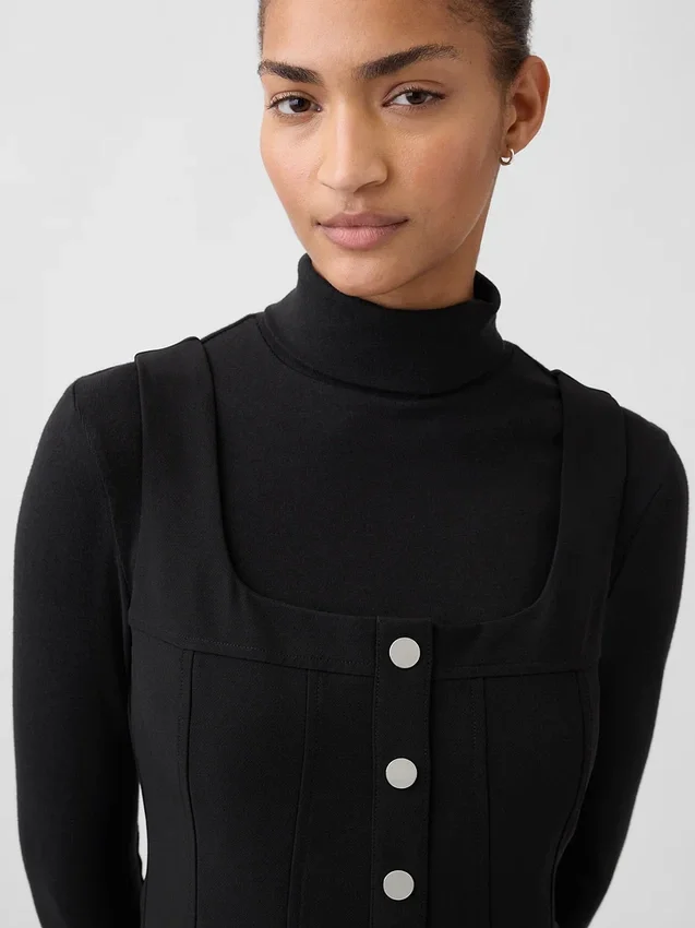 Mini-Kleid mit Bistretch-Nähten