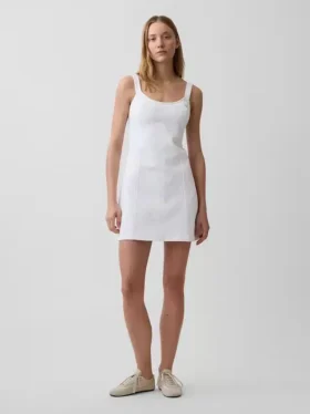 Mini-Kleid mit Denim-Einsätzen
