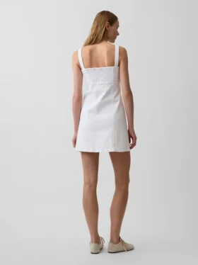 Mini-Kleid mit Denim-Einsätzen