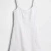Mini-Kleid mit Denim-Einsätzen