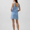 Mini-Pullover-Rock aus 100 % Baumwolle mit Pointelle-Muster