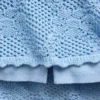 Mini-Pullover-Rock aus 100 % Baumwolle mit Pointelle-Muster