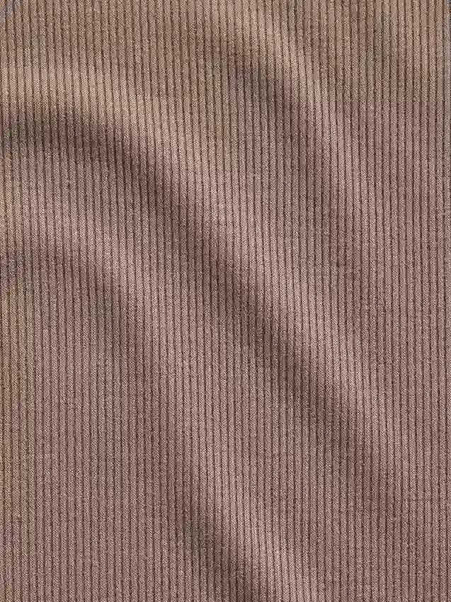 Mini-Pyjama-Oberteil mit Rippenbündchen und Spitzenbesatz
