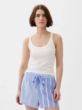 Mini-Ripp-Pyjama-Oberteil