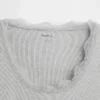Mini-Ripp-Pyjama-Oberteil mit Spitzenbesatz